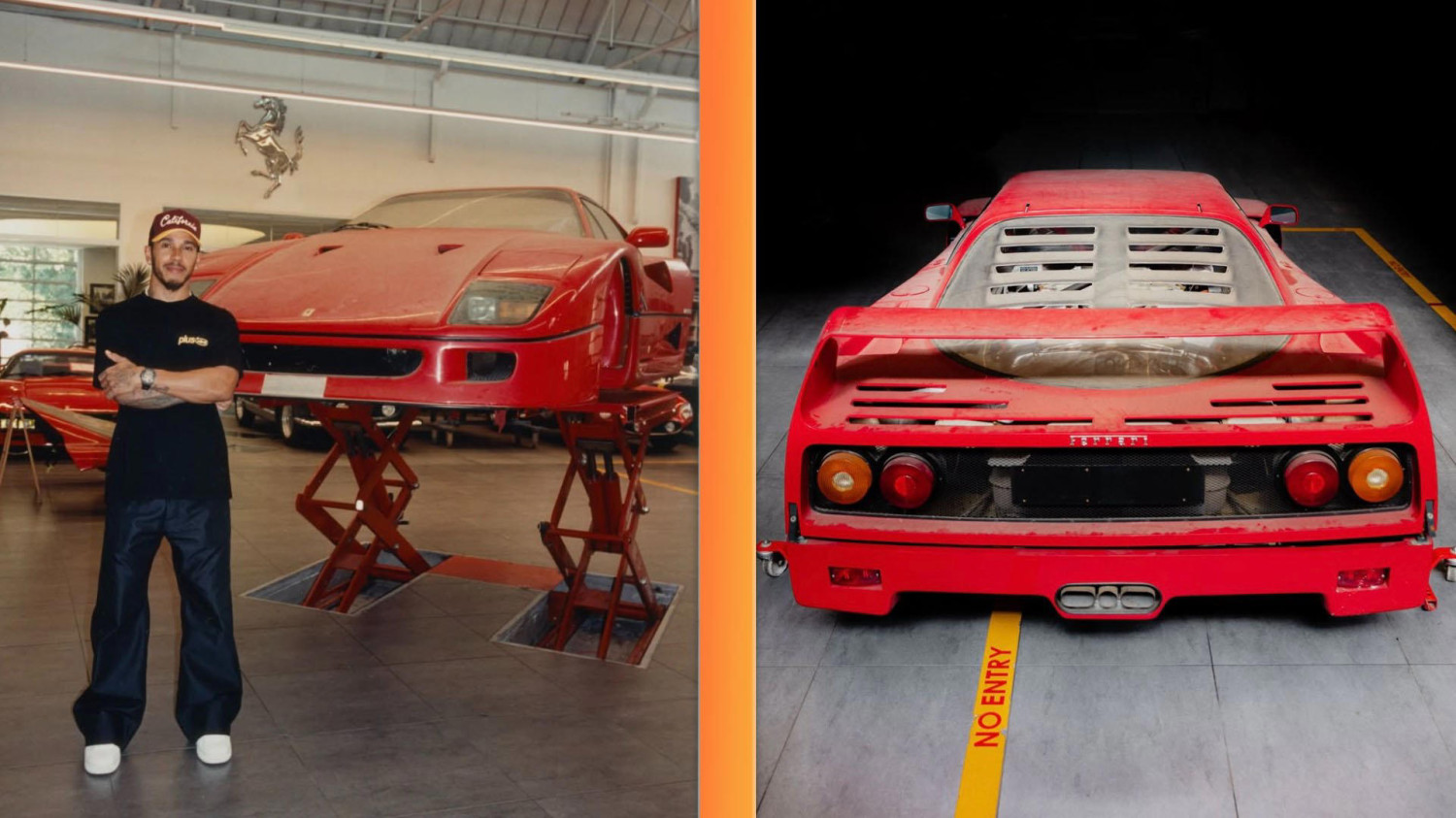 Lewis Hamilton scored a huge Ferrari F40 barn find