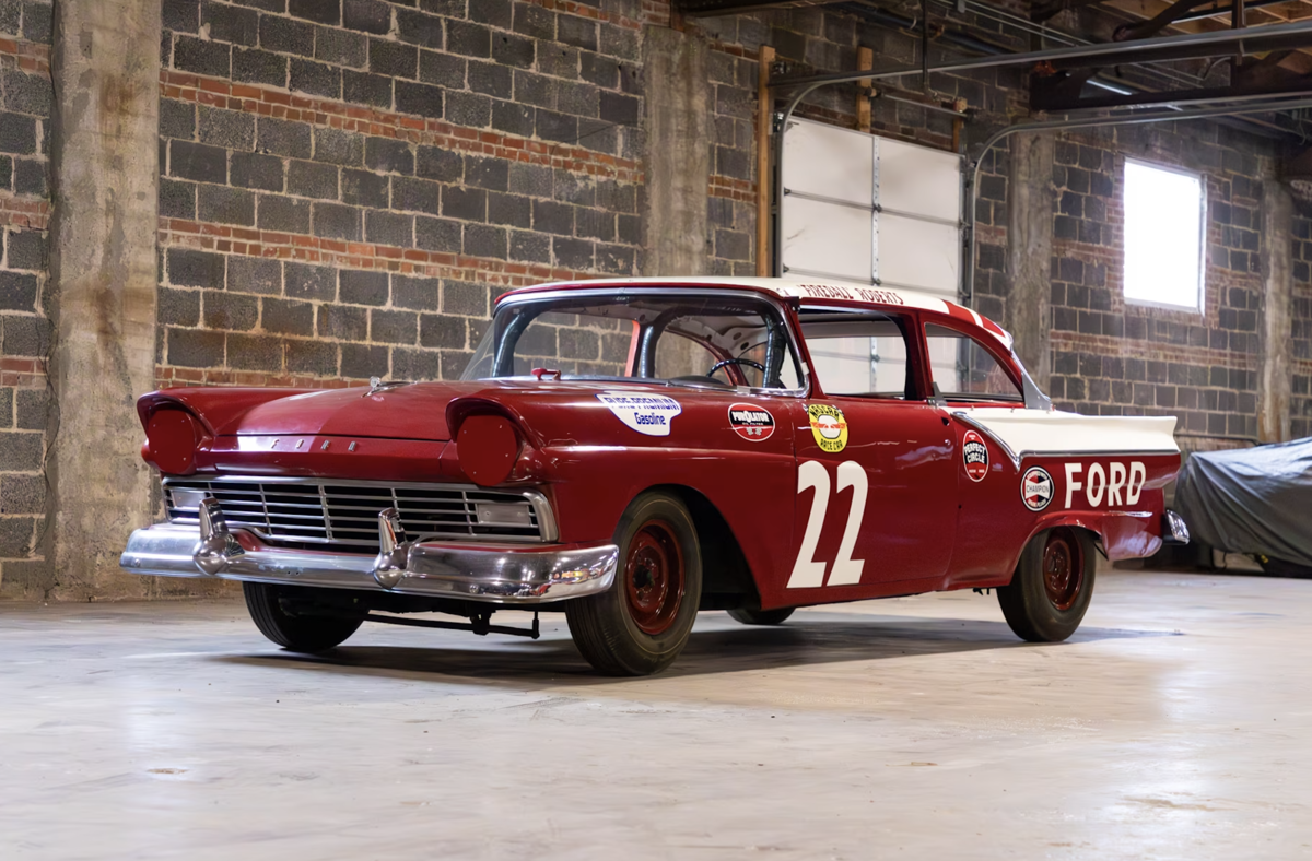 The Fairlane that drove Fireball Roberts to eight wins in 1957 spent decades forgotten in a backyard