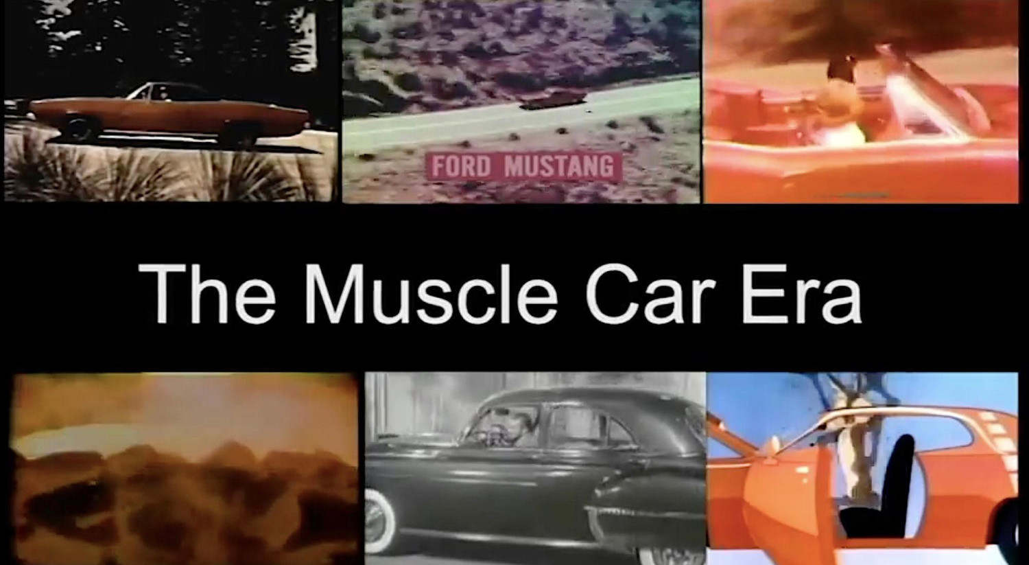 The history of the American muscle car