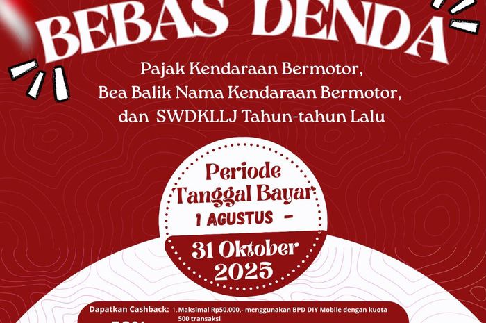 Matur Suwun Sri Sultan HB X, Denda Telat Pajak Sampai Bea Balik Nama Kendaraan di Yogyakarta Dihapus