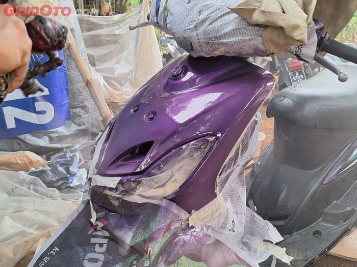Ini Cara Ampuh Ngerepaint Body Motor Tanpa Perlu Bongkar Body