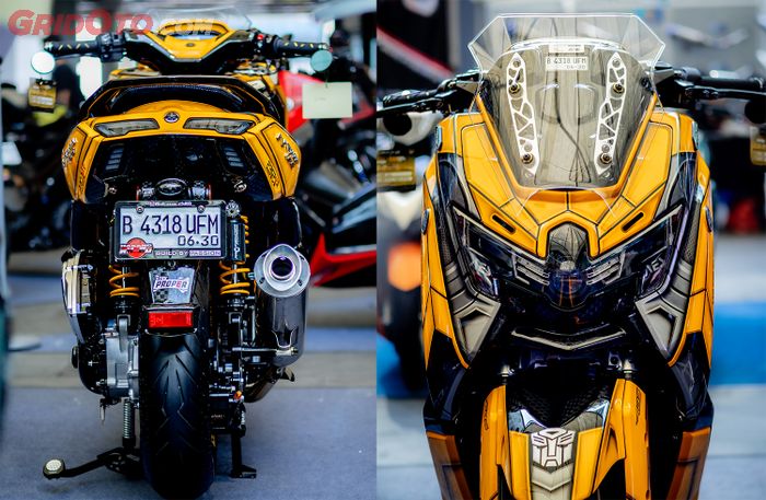 Modifikasi Yamaha NMAX Neo, Berubah Robot Bumblebee Versi Motor