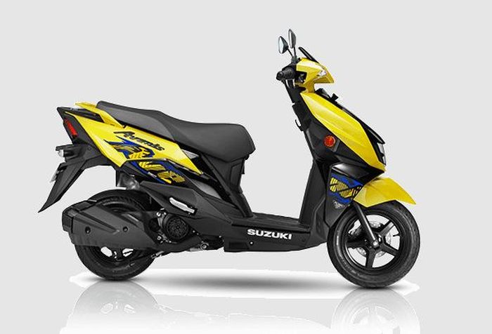 Motor Matic Suzuki Ini Tampil Lebih Segar, Pakai Striping Mirip Livery Balap Legendaris