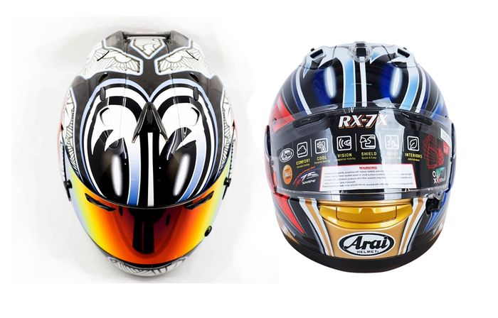 Bukan Jimat, Ini Arti Gambar Mata di Helm Arai Shinya Nakano