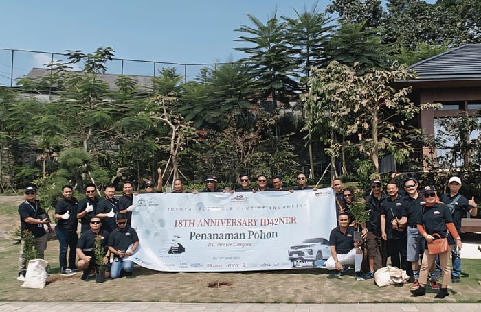Ultah ke-18, ID42NER Geber Fortuner di Trek Off Road hingga Tanam Pohon