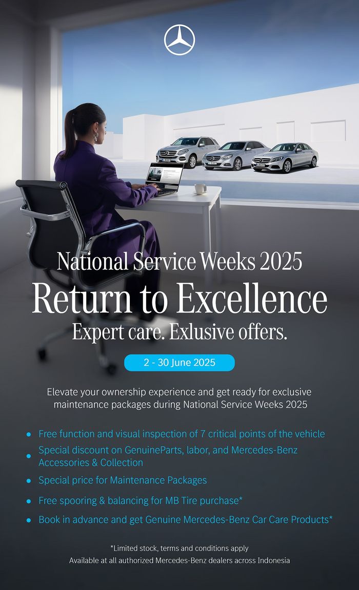 Mercedes-Benz National Service Weeks 2025, Ada Pemeriksaan Gratis Sampai Diskon Suku Cadang Ori