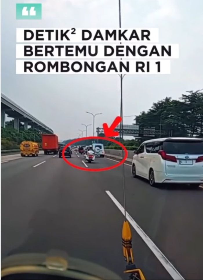 Nekad, Rombongan Orang Nomor Satu di Indonesia Disalip Kendaraan Ini