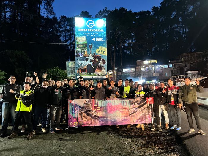 Malam-malam Seru, HPCI Korwil Jabar dan DAM Sukses Gelar Nocturnity Riding di Bandung