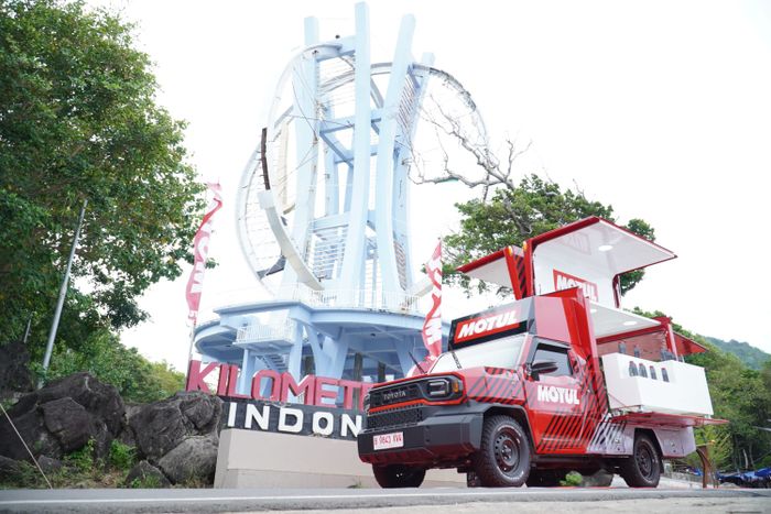 Mulai Perjalanan Mobile Exhibition ke 15 Kota, Motul Pilih KM 0 Sabang Jadi Titik Awal