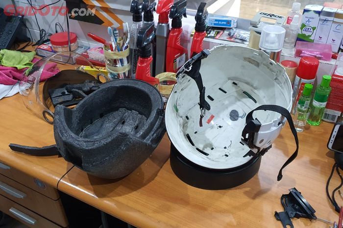 Helm Rusak Jangan Dibuang, Ini Bagian yang Masih Bisa Diservis
