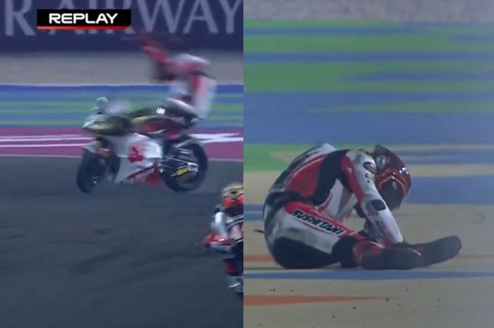 Mario Aji Terkapar di Moto2 Qatar 2025, Begini Update Kondisinya
