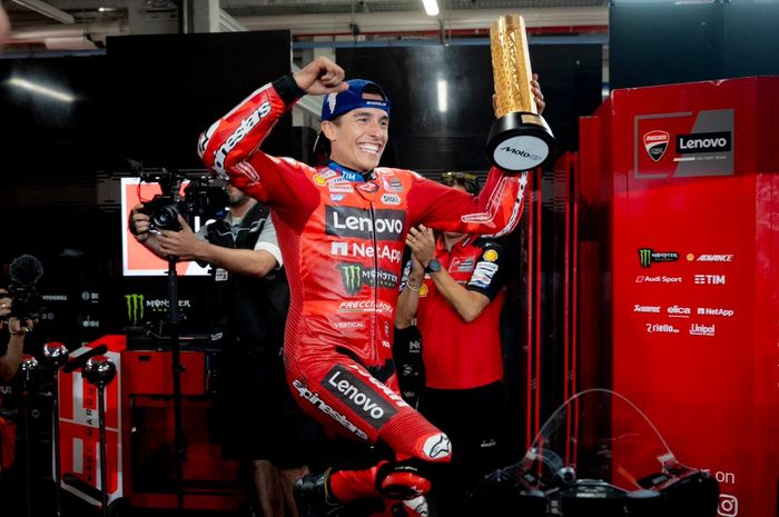 Marquez, MotoGP, Marquez Menang Balapan MotoGP Qatar 2025, Kasihan Banget Podium Vinales Dibatalkan