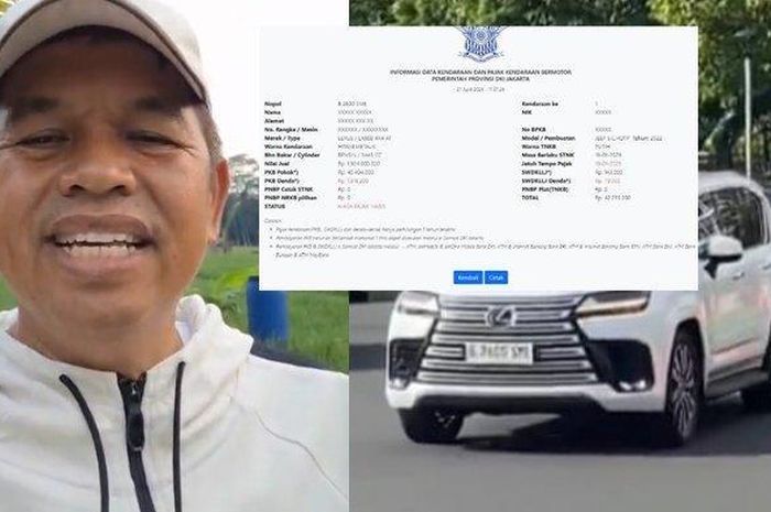 Lexus, Lexus LX, Mencengangkan, Lexus LX 600 Gubernur Jabar Dedi Mulyadi Nunggak Pajak Rp 42 Juta