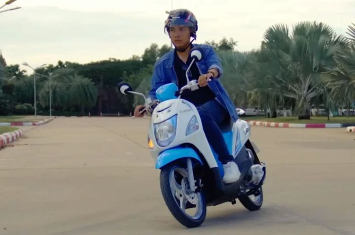 Motor Matic Retro Baru Suzuki Sudah Pakai Smartkey, Bisa Nih Lawan Honda Scoopy