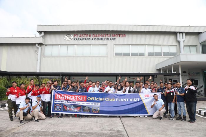 Beruntung, Daihatsu Ajak Komunitas Motor Intip Produksi Mobil di Pabrik Karawang