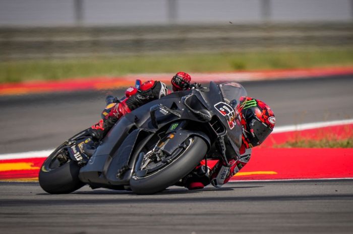 Ducati, Ducati Cobain Fairing Baru di Tes Aragon, Pecco Bagnaia Makin Pede