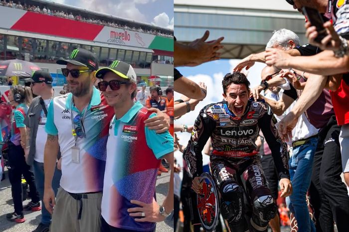 Gara-gara Kejadian MotoGP Italia 2025, Ducati Mau Valentino Rossi dan Marc Marquez Damai