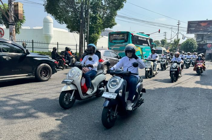 Touring, Mantep Nih! Biar Makin Paham Karakter Motor, Astra Motor Yogyakarta Ajak Pemilik Scoopy Touring Bareng