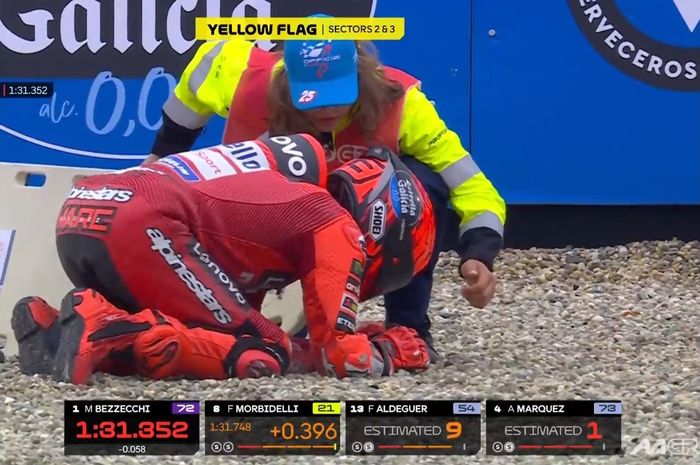 Marc Marquez, Marquez, MotoGP, Parahnya Crash Marc Marquez di Practice MotoGP Belanda 2025, Mati Rasa Sampai Sulit Bernapas