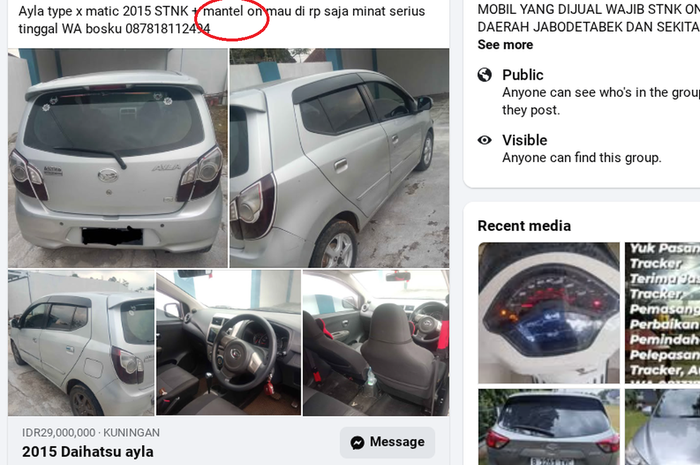 Nawar Mobil Bekas Baca Deskripsi Baik-baik, Ada Kalimat 'Matel On' Segera Cari Unit Lain