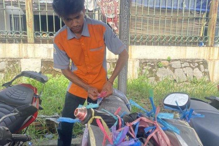 Yamaha, Berhias Tali Rafia, Yamaha Xeon 125 Ini Nunggak Parkir Rp 21,9 Juta di Stasiun Tambun