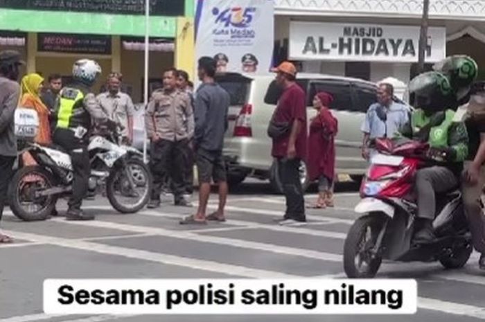 Cekcok Polisi Tilang Polisi di Medan, Kejadian Sebenarnya Seperti Ini
