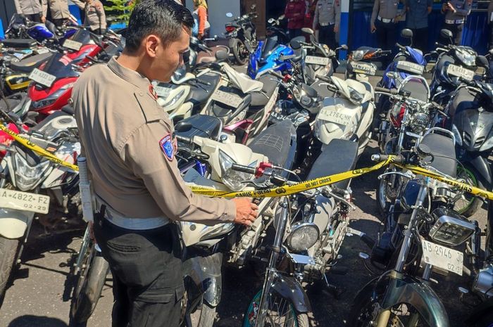 Polresta Magelang Mirip Showroom Dadakan, 112 Motor Bekas Diperlakukan Seperti Kerupuk