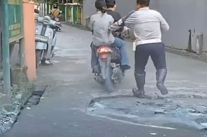 Honda, Usaha Sia-sia, Pengendara Honda Vario Kabur Dari Razia Operasi Patuh ke Lokasi Mengecewakan