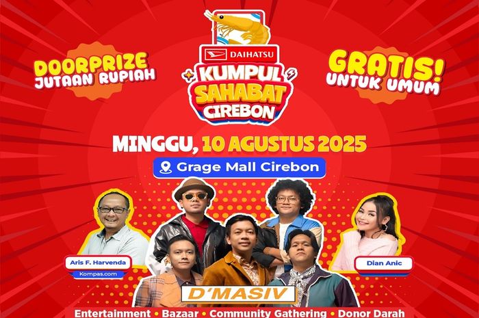Daihatsu, Gratis Semua Boleh Ikut, Daihatsu Ajak Warga Cirebon Pesta Kumpul Sahabat di Tanggal 10 Agustus 2025