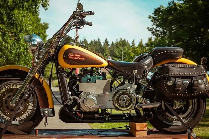 Pensiunkan V-Engine, Modifikasi Mesin Harley-Davidson ini Bikin Pangling