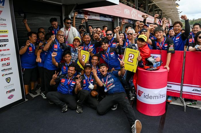 Yamaha, Wahyu Nugroho dan M Faerozi Cetak Sejarah, Bawa Yamaha Raih Double Podium di Mandalika
