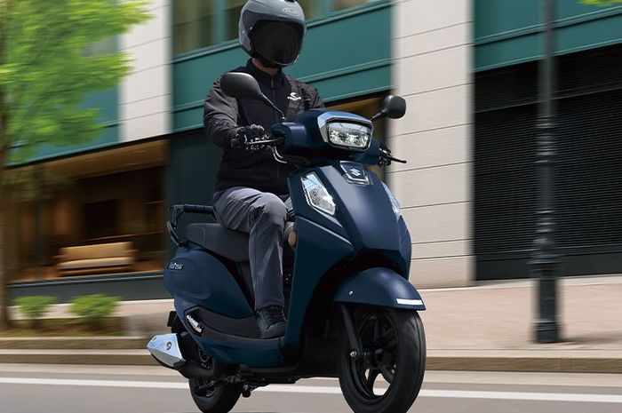 Motor Matic Retro Suzuki Bersolek, Bisa Jalan 283 Km Sekali Full Tank, Pas Buat Harian