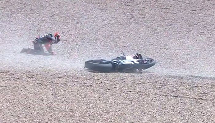 Jatuh di MotoGP Jerman, Bezzecchi Curhat Motor MotoGP Tidak Bisa Dibawa Pelan