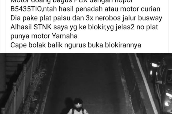 Pemotor Ini Tiga Kali Kena Tilang Elektronik, Padahal Tak Melanggar, Ternyata Karena Ini
