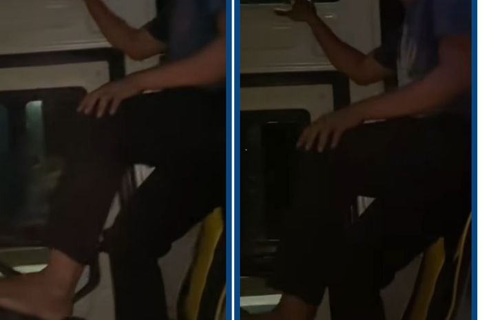 Pakar Safety Semprot Sopir Bus yang Nyetir Pakai Kaki Sambil Berdiri di Atas Jok