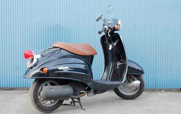 Punya Konsumsi BBM 59 Km/Liter, Skutik Jadul Suzuki Ini Mirip Vespa Matic