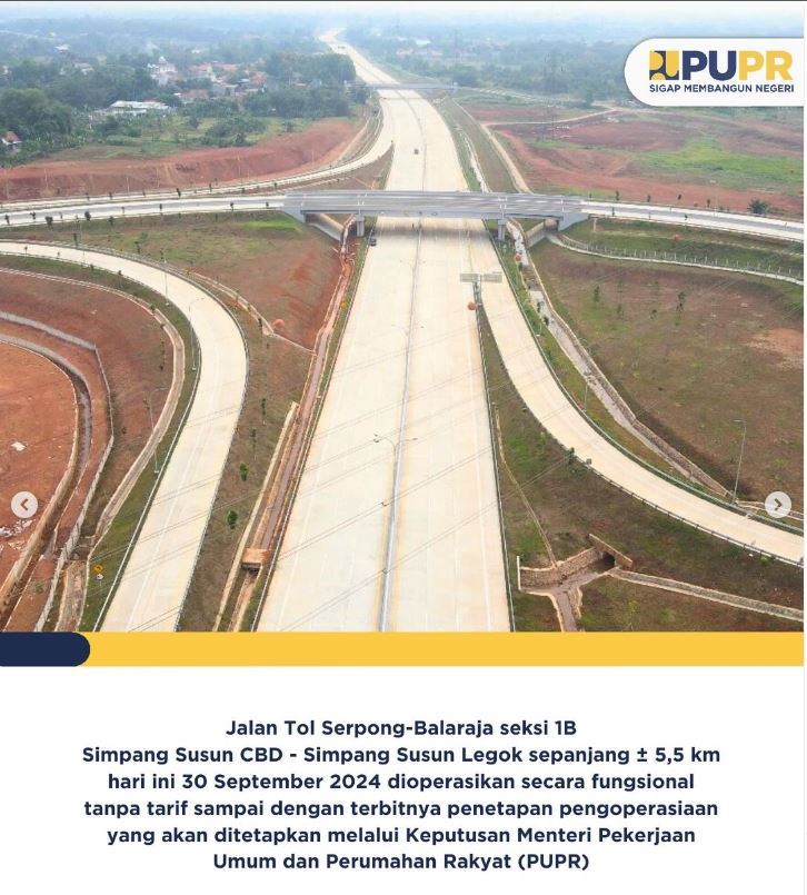 Proyek Jalan Tol Baru di Tangerang Dilanjut, Panjang 39,4 Kilometer Senilai Rp 30 Triliun