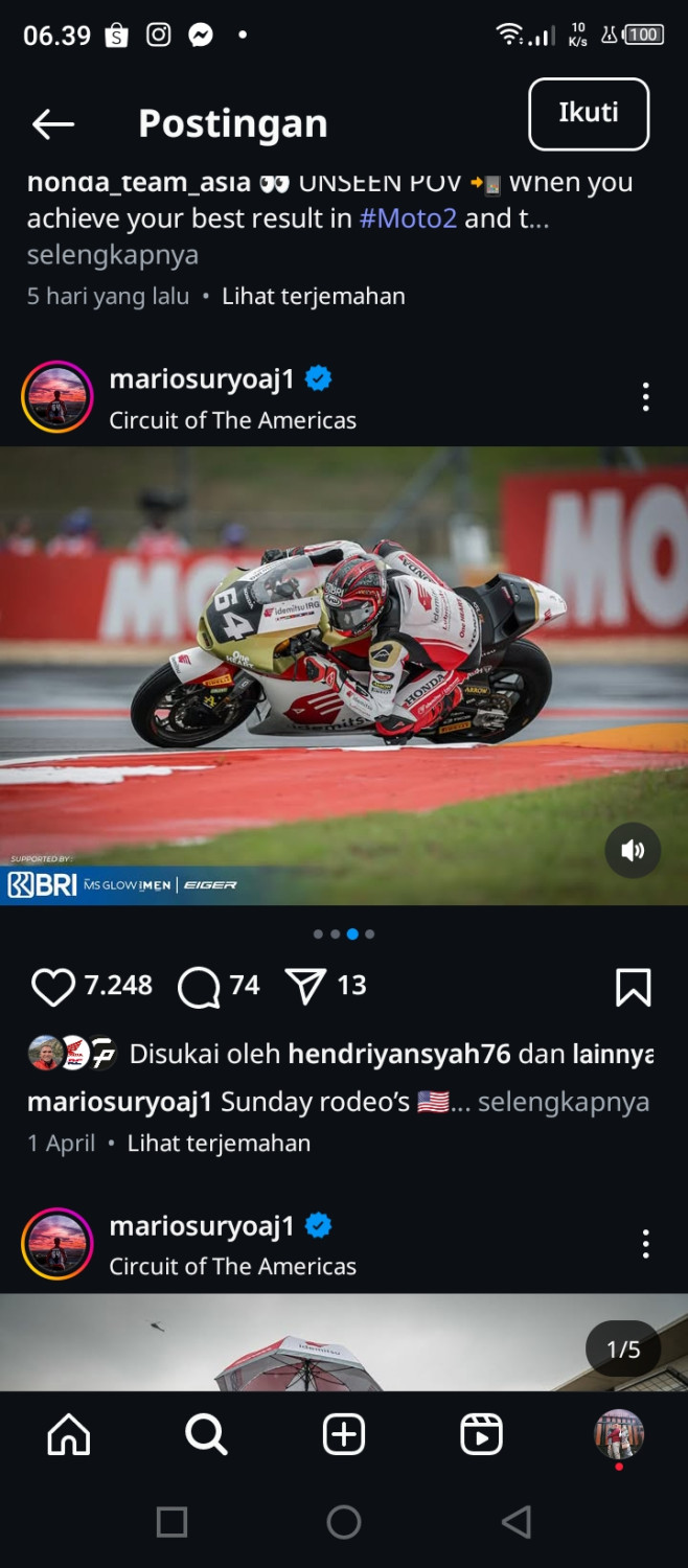 Mario Aji Sah Tetap di Moto2 Tahun Depan, Posisi Ini Jadi Target Utama