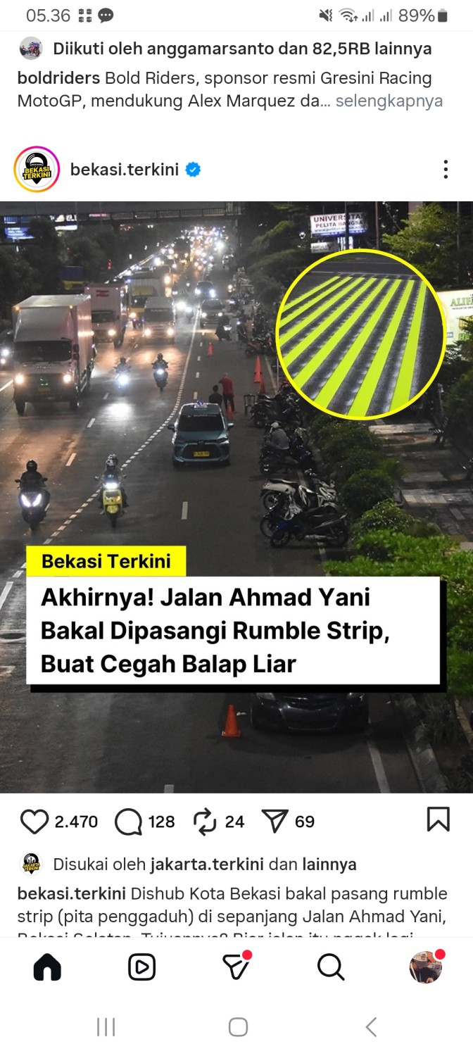 Bekasi Bakal Pasang Rumble Strip, Shockbreaker Nangis Buat Balap Liar
