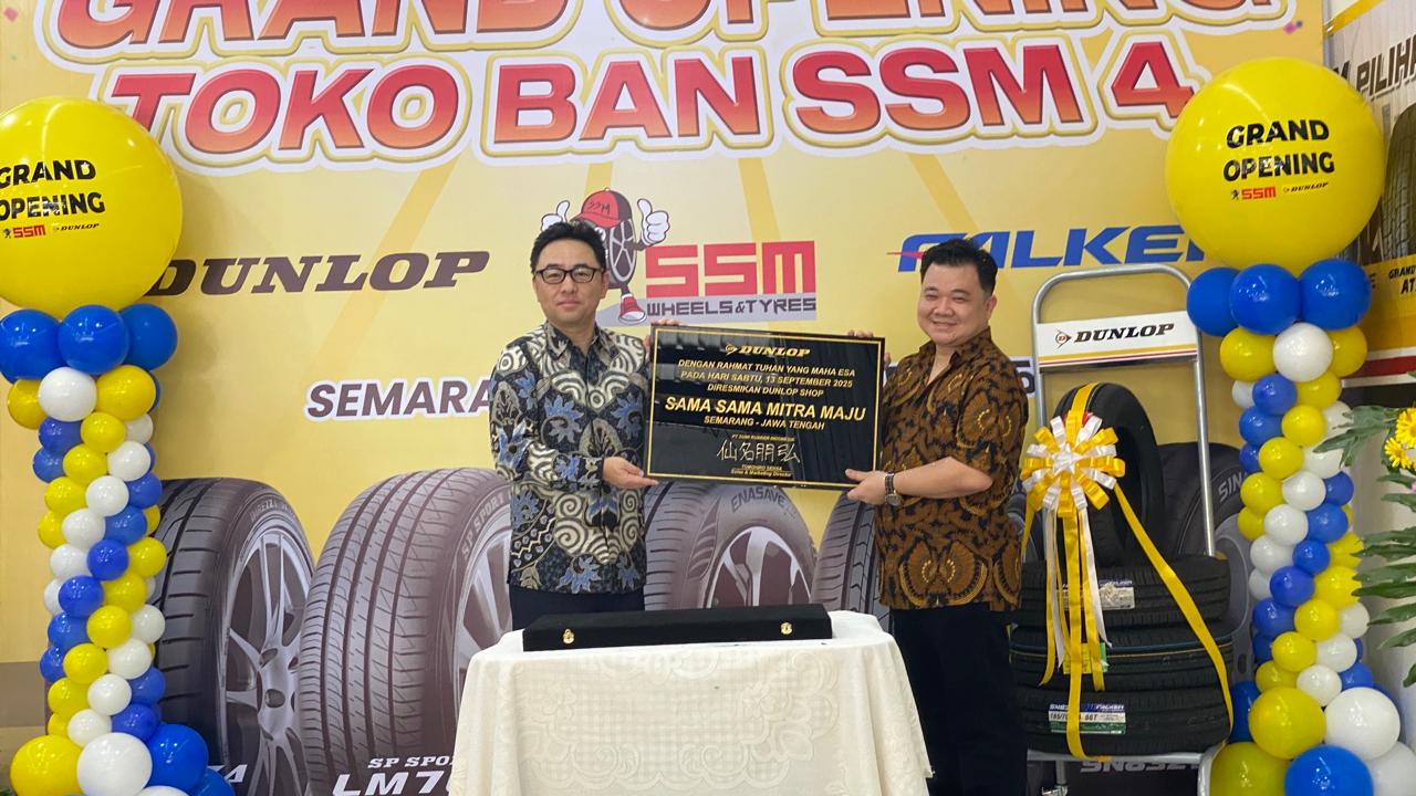 Dunlop Shop SSM 4 Kembali Lahir di Semarang, Sedia Ban Sampai Pelek Mobil