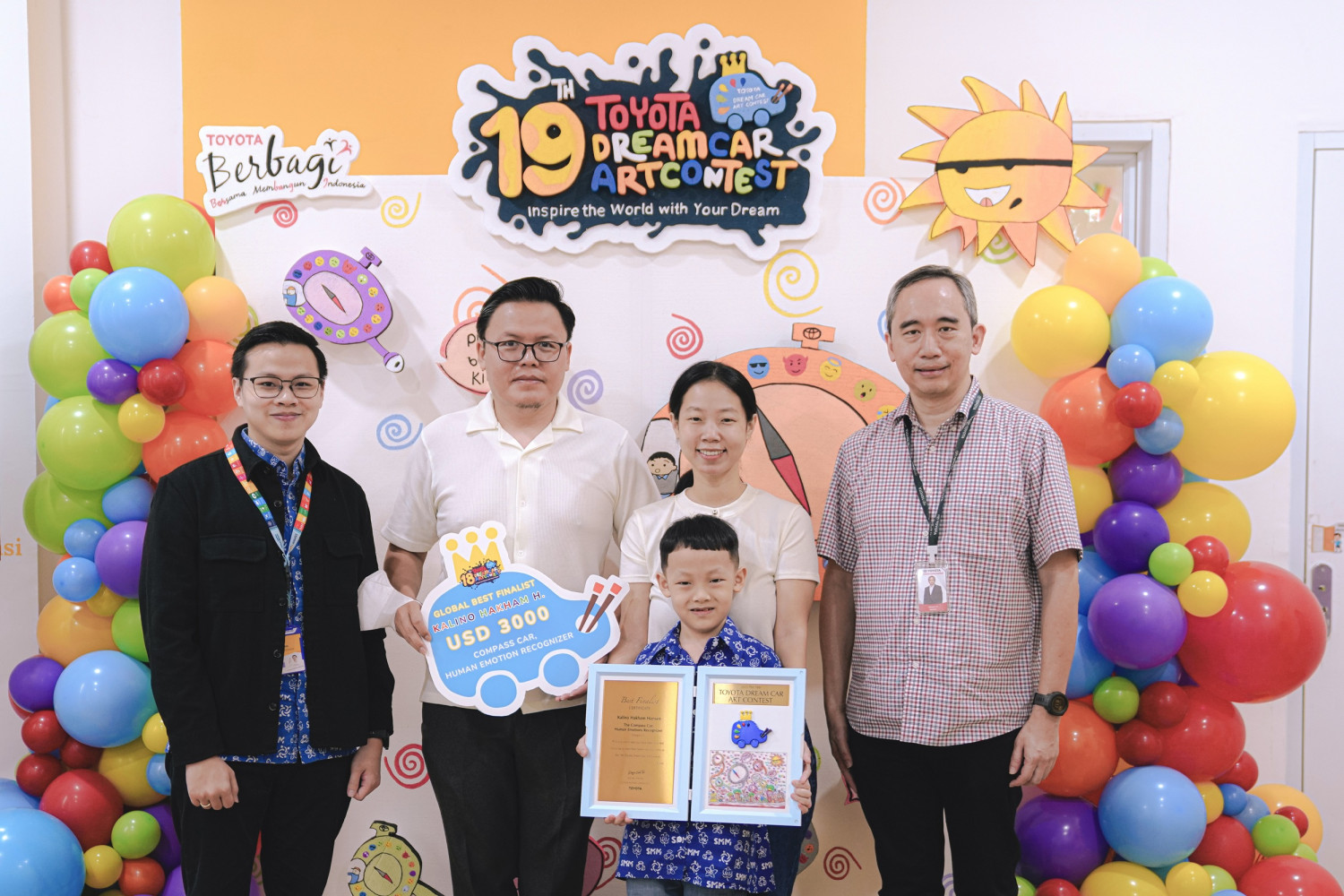 Bocah 7 Tahun Harumkan Nama Indonesia di Jepang, Sabet Gelar The Best Finalist Toyota Dream Car Art Contest ke-18