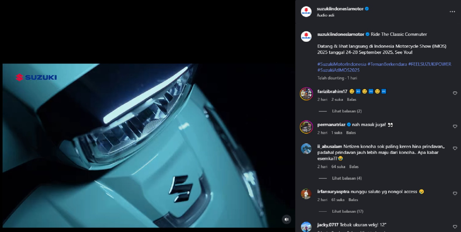 Suzuki Luncurkan Skutik Baru di IMOS, Lawan Berat Filano dan Vario 125