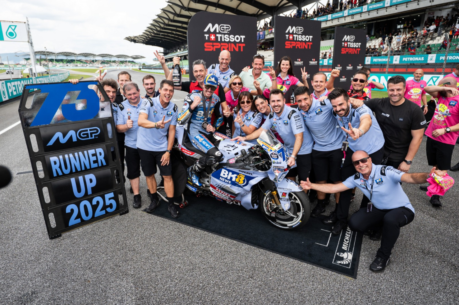 Gresini Racing Full Senyum, Amankan Dua Titel di Sprint Race MotoGP Malaysia 2025