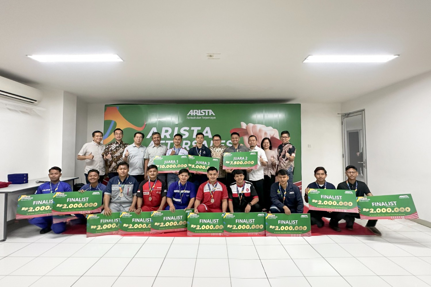 Mekanik Dealer Arista Group Seluruh Indonesia Diadu, Ini Dia Pemenangnya!