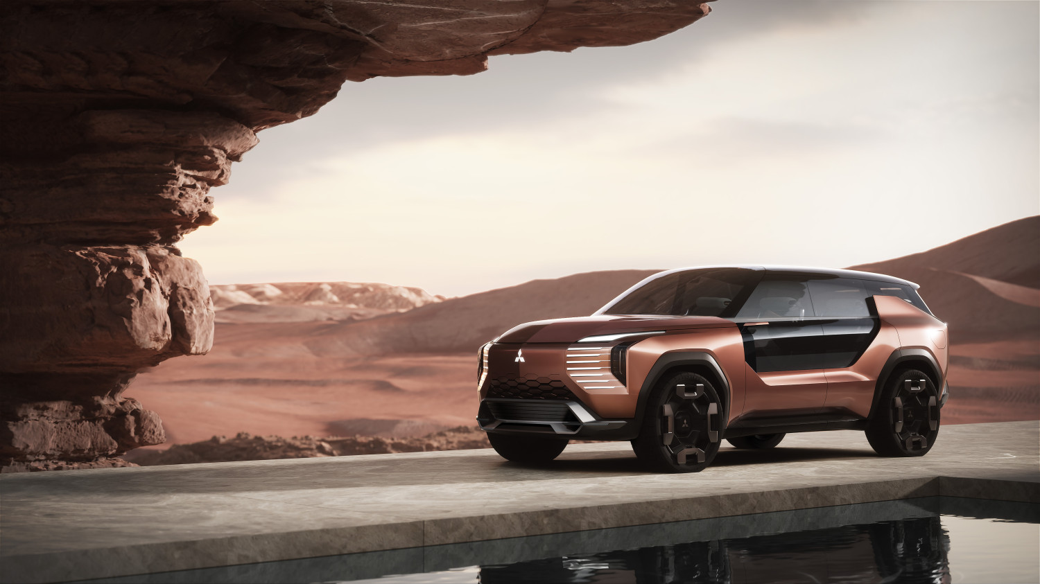 SUV Listrik 4WD Unik Mitsubishi Meluncur di Japan Mobility Show 2025, Tarik Anhang Kapsul Futuristik