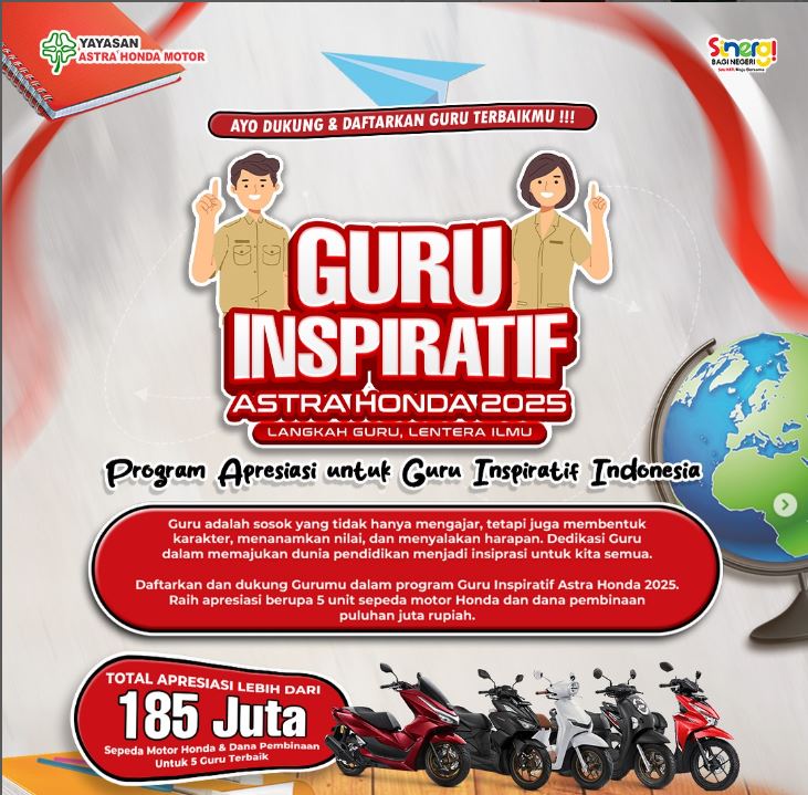 Honda, Seleksi Penghargaan Guru Inspiratif Astra Honda 2025 Jakarta-Tangerang, Empat Nama Ini Lolos