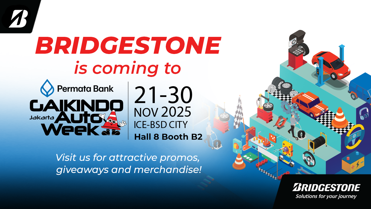 Tampil Perdana di GJAW 2025, Bridgestone Siap Pamer Beragam Tipe Bannya