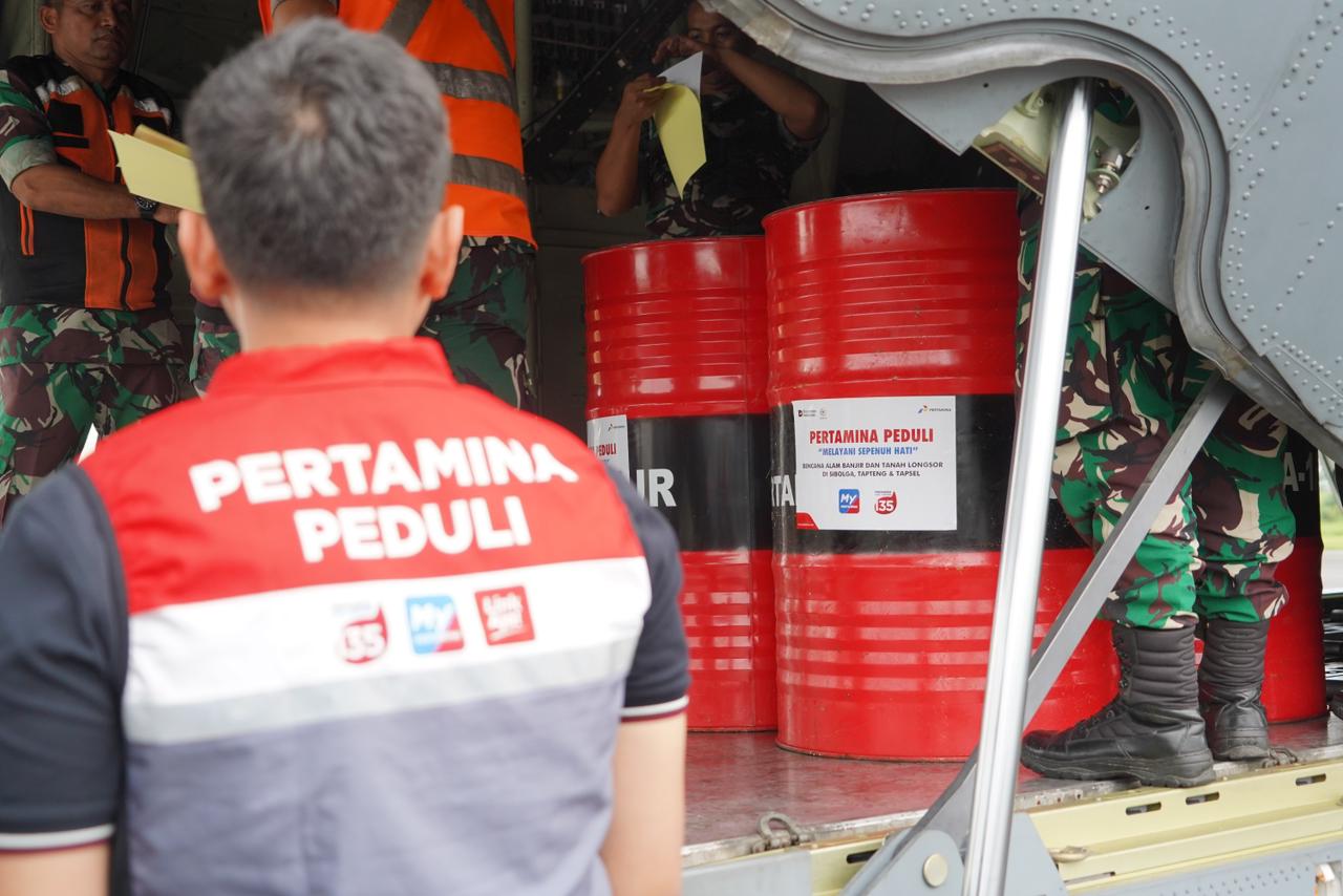 Pertamina Pasok Ribuan Liter Avtur dan Dexlite Dalam Percepatan Penanganan Bencana di Sumatera