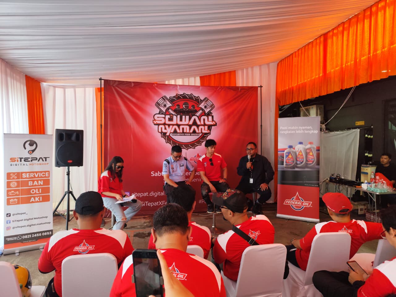 Kolaborasi Federal Oil dan SiTepat, Gelar Riding Hingga Edukasi Perawatan Motor