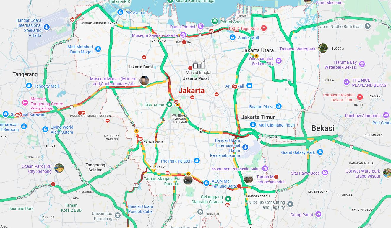 Sebelum Berangkat liburan Pantau Kemacetan Lalu Lintas, Bisa Pakai 4 Aplikasi Ini